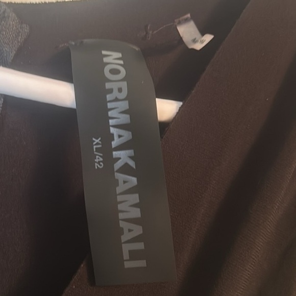 Norma Kamali Women's V Neck Longsleeve Shirred Waist Jumpsuit - Picture 13 of 16